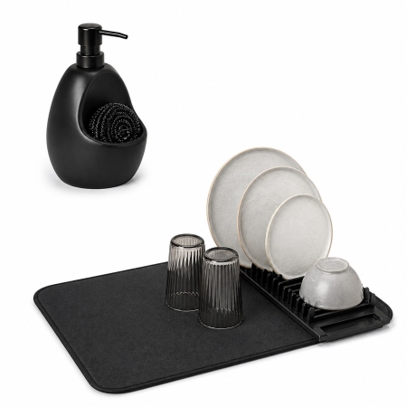 Σετ Πιατοθήκη Πατάκι UDry & Dispenser Σαπουνιού Joey της Umbra