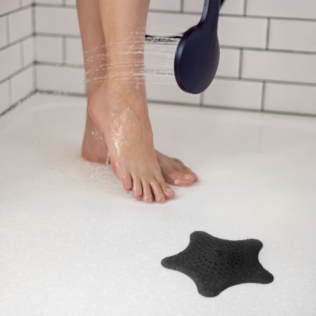 Τριχοπαγίδα σιφωνιού με βεντούζες Starfish Umbra 023014-040, Μαύρο