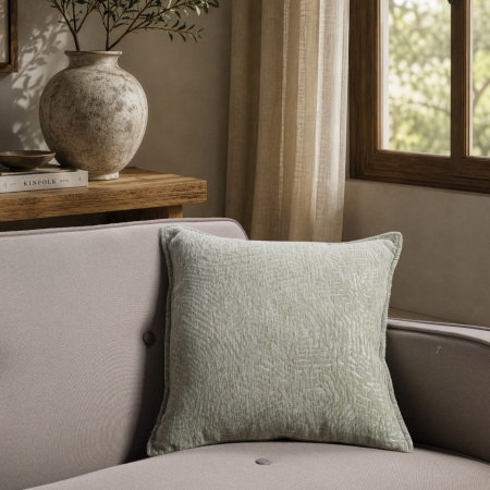 Μαξιλαροθήκη Bolton 13 Mint - 45x45cm με γέμιση
