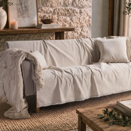 Σενίλ Ριχτάρι Dayton 01 Ivory της Teoran