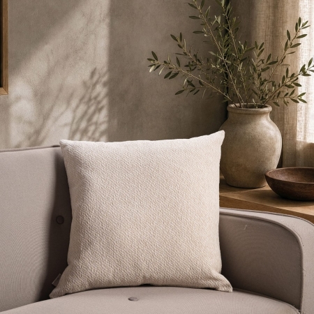 Μαξιλαροθήκη  Dayton 01 Ivory - 50x50cm με γέμιση