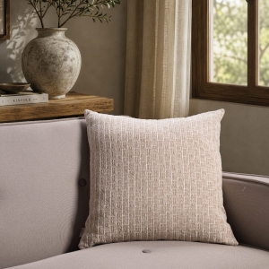Μαξιλαροθήκη  Joliet 02 Sand - 50x50cm με γέμιση