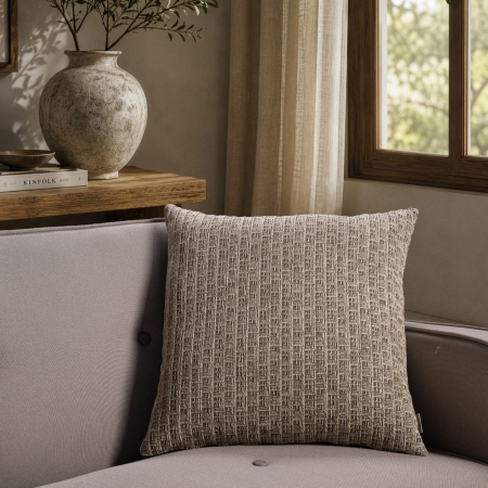 Μαξιλαροθήκη   Joliet 08 khaki - 50x50cm με γέμιση