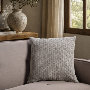 Μαξιλαροθήκη  Joliet 11 Silver Grey - 50x50cm με γέμιση