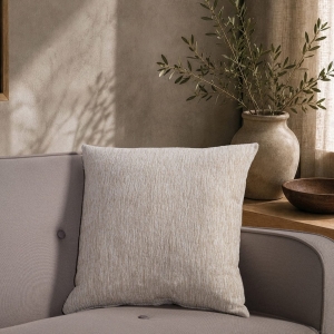 Μαξιλαροθήκη Kent 01 Ivory Cream - 50x50cm με γέμιση