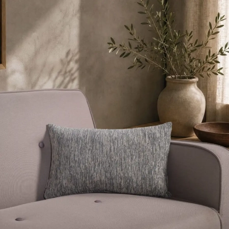 Σενίλ Μαξιλαροθήκη Kent 04 Blue Grey της Teoran