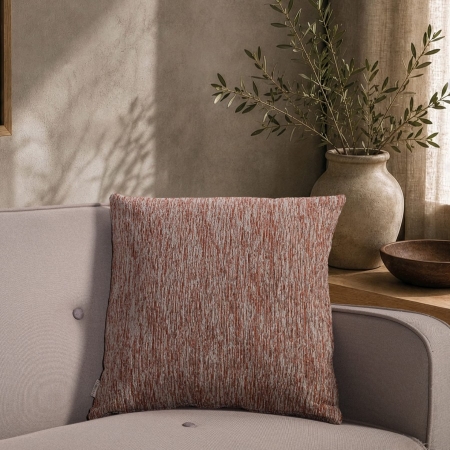 Μαξιλαροθήκη Kent 05 Terracotta - 50x50cm με γέμιση