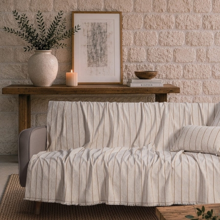 Ριχτάρι Macon 01 Natural Beige - Τετραθέσιο 180x350cm