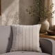 Μαξιλαροθήκη Macon 01 Natural Beige - 50x50cm με γέμιση