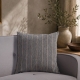 Μαξιλαροθήκη Macon 11 Charcoal Grey - 50x50cm με γέμιση