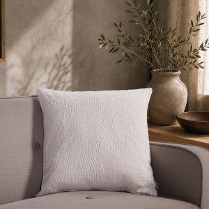 Μαξιλαροθήκη Norman 01 Off White - 50x50cm με γέμιση