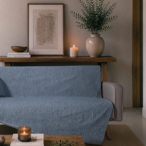 Ριχτάρι Norman 04 Denim Blue - Τετραθέσιο 180x350cm