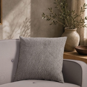Μαξιλαροθήκη Norman 11 Grey - 50x50cm με γέμιση