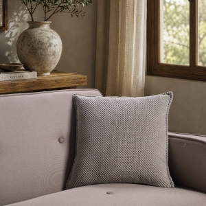 Μαξιλαροθήκη Αδιάβροχη Pearl 11 Grey - 45x45cm με γέμιση