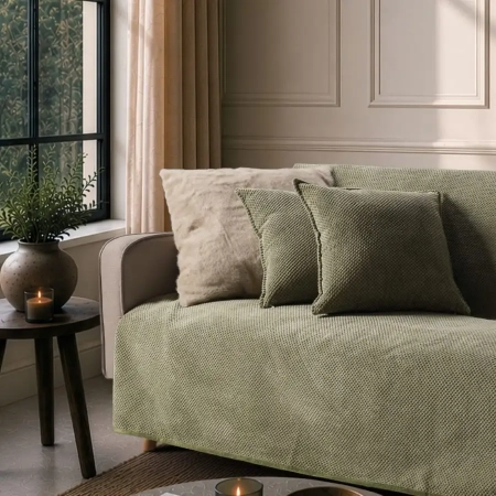 Μαξιλαροθήκη Αδιάβροχη Pearl 15 Sage Green της Teoran
