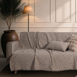 Ριχτάρι Pearland 03 Natural Taupe - Τετραθέσιο 180x350cm