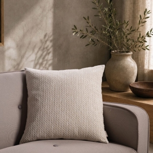 Μαξιλαροθήκη Richmond 01 Ivory - 50x50cm με γέμιση