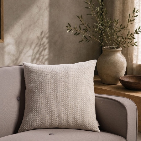 Μαξιλαροθήκη Richmond 01 Ivory - 50x50cm με γέμιση