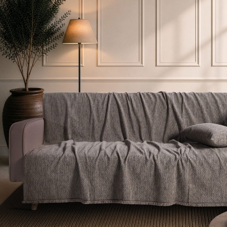 Ριχτάρι Richmond 03 Dusty Brown - Τετραθέσιο 180x350cm