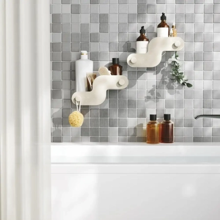 Σετ 2 Αυτοκόλλητα Ράφια Μπάνιου Umbra Nami Ocean Sand 1023661-1351