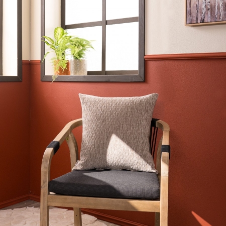Μαξιλαροθήκη Valley 03 Light Brown - 50x50cm με γέμιση